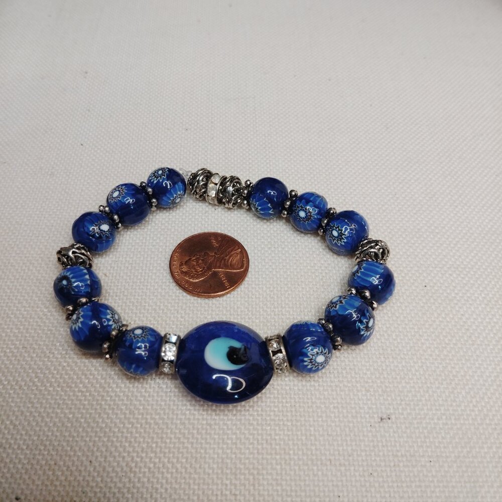 Handmade Evil Eye Glass Bracelet